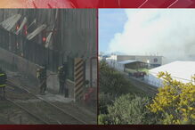 incêndio, fogo, sapec, setúbal, fábrica, enxofre