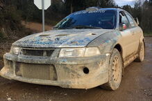 Carro de João Vinha depois de treinos