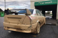 Carro de João Vinha depois de treinos