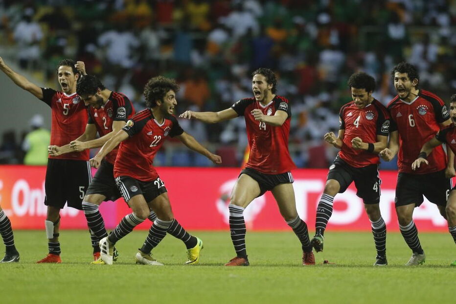 A festa dos jogadores do Egipto