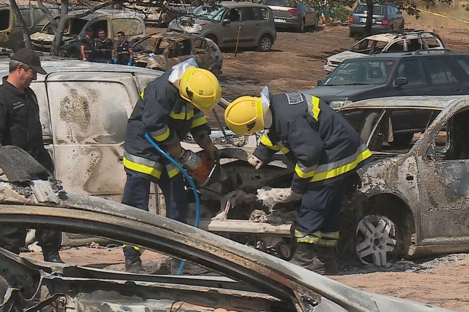 Incêndio deflagrou no parque de estacionamento do festival