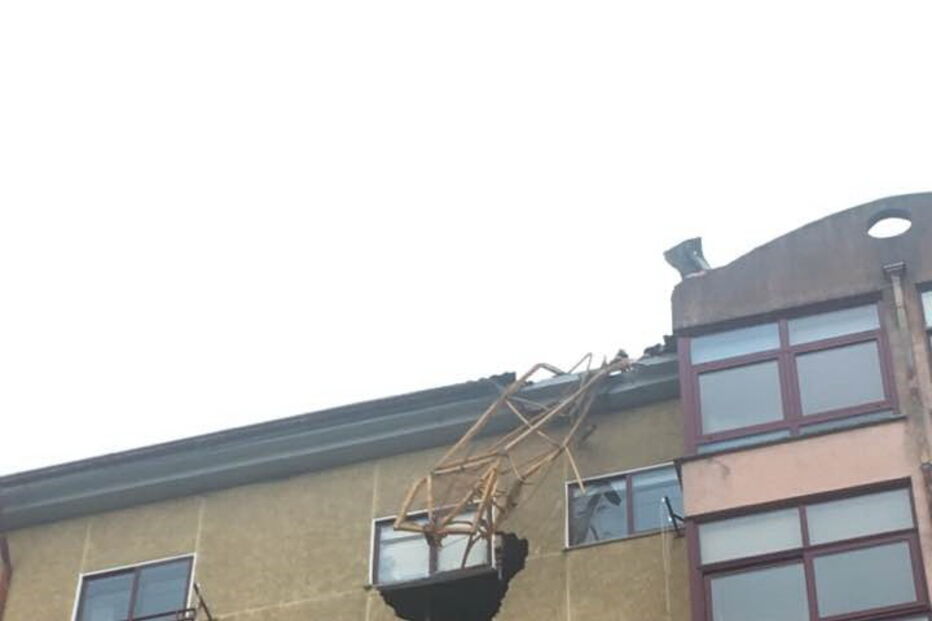 Queda de grua na Guarda faz três feridos