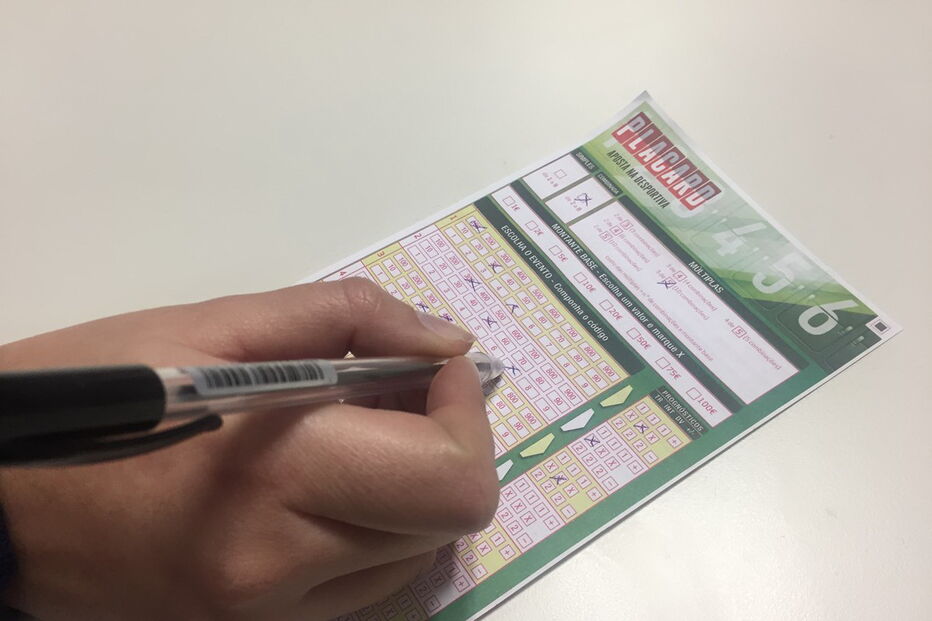 placard, boletim, preencher, mão