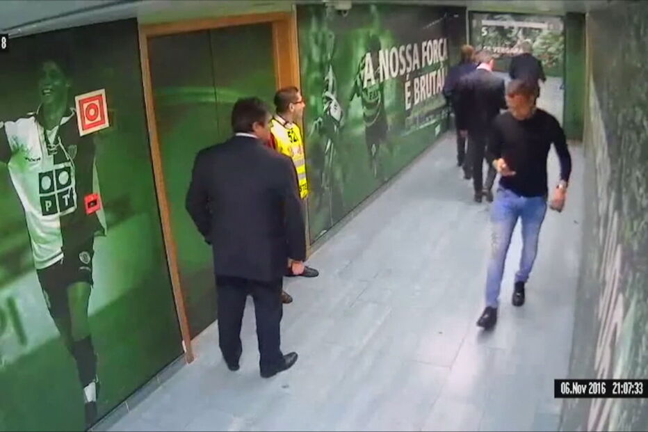 presidente do Arouca, Carlos Pinho, Bruno de Carvalho, Sporting, I Liga, balneário, cuspidela