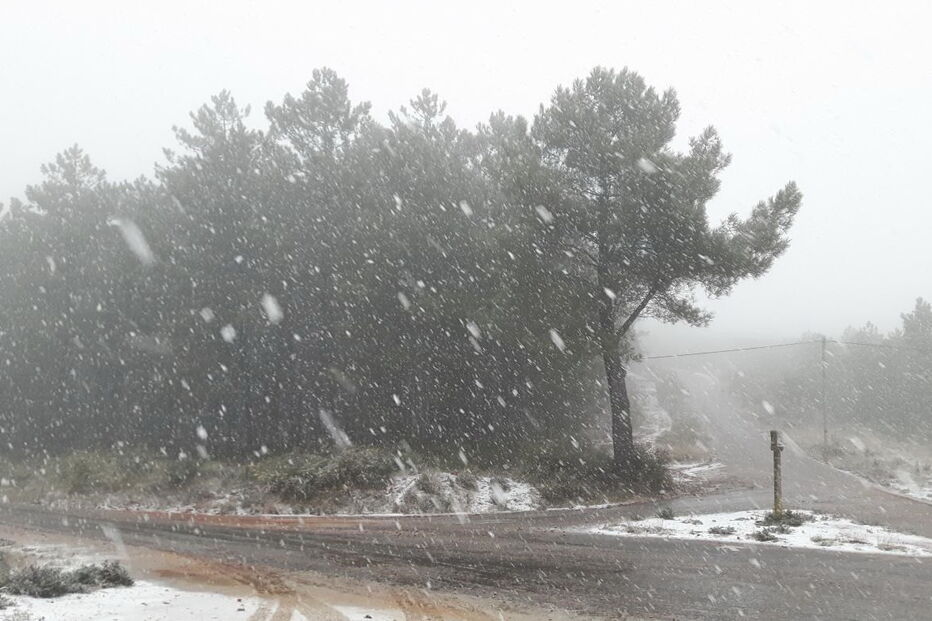 Neve na Serra de São Mamede