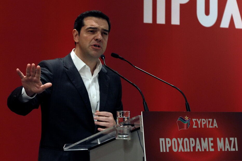O primeiro-ministro grego, Alexis Tsipras