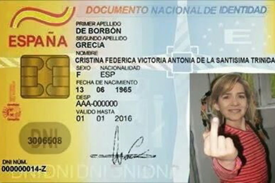 Espanhóis brincam com Infanta Cristina e o marido em caso de corrupção