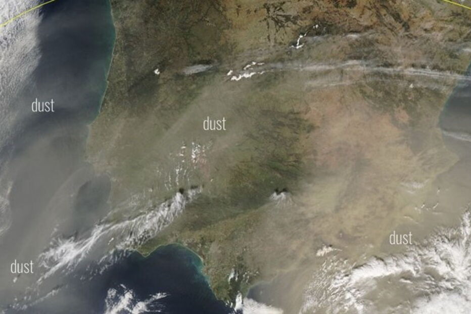  Portugal afetado por poeira do deserto Saara