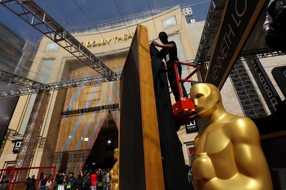 Tudo a postos em Los Angeles para a grande cerimónia de entrega dos Óscares
