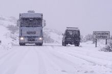 Neve, corte, estradas, Viseu, meteorologia
