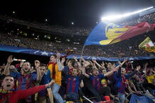 Adeptos do FC Barcelona