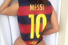 Miss Bumbum festeja vitórias do Barcelona no Instagram