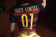 Miss Bumbum festeja vitórias do Barcelona no Instagram