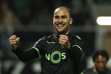 Tondela, Sporting, futebol, desporto, jogo, goleada, poker, Bas Dost