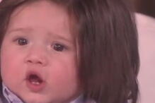 bebé, Thor, Ellen DeGeneres, redes sociais, cabelo, cabeleira, impressionante, Adriana, EUA