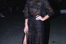 Vanessa Palma mostrou vestido transparente
