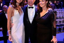 A modelo portuguesa contou com os pais, Armando e Cristina Sampaio, no evento