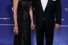 Paulo Fernandes, presidente do grupo Cofina, com a mulher, Rosa Maria Fernandes 