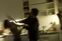 casal, agressão, violência doméstica, pau