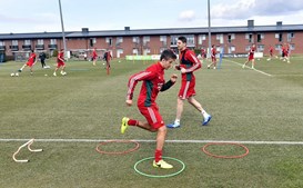 Equipa da Hungira treinou esta segunda-feira no país antes de viajar apara Portugal