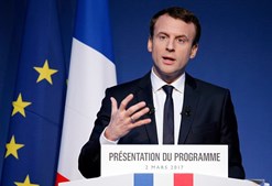 Macron foi eleito presidente de França
