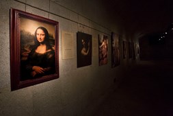 Réplica de uma das obras mais conhecidas do artista, a Mona Lisa