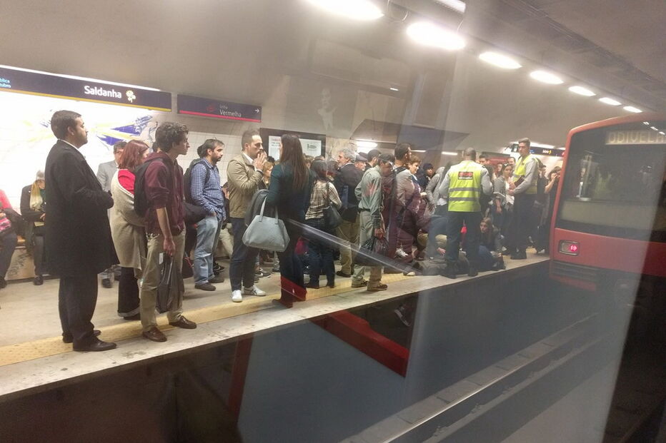 Atropelamento pára linha amarela do Metro de Lisboa