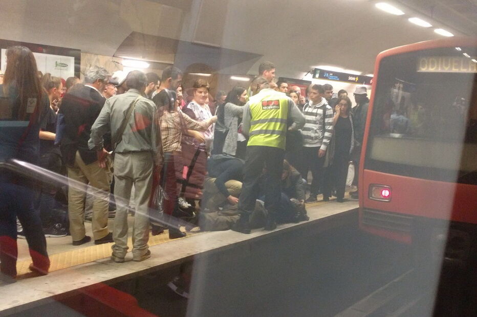 Atropelamento pára linha amarela do Metro de Lisboa