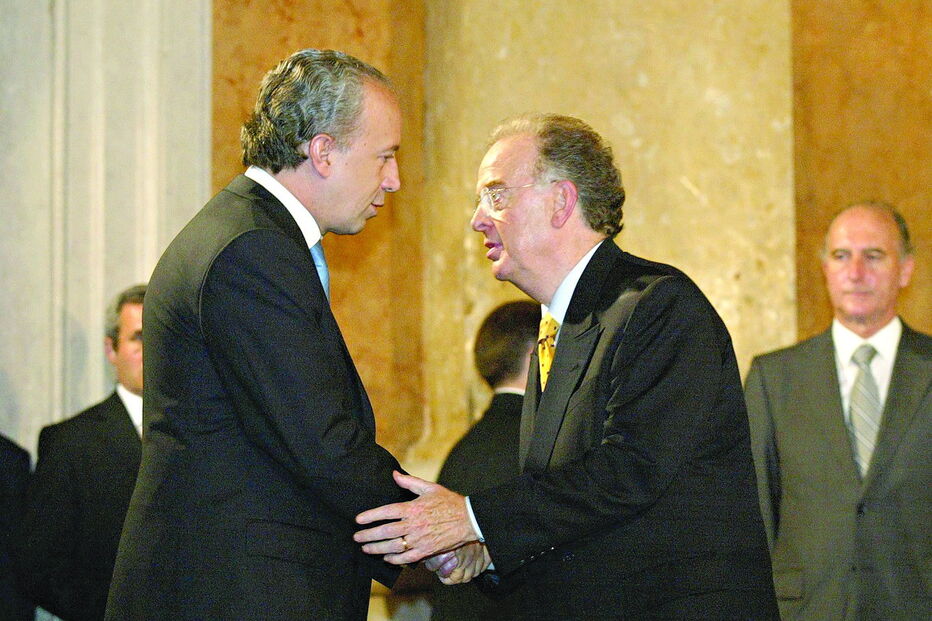 Cerimónia de tomada de posse de Santana Lopes como PM