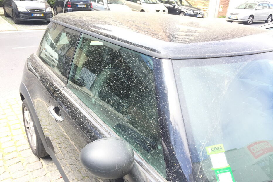  Milhares de automobilistas acordaram na manhã desta quarta-feira com os carros sujos de poeira