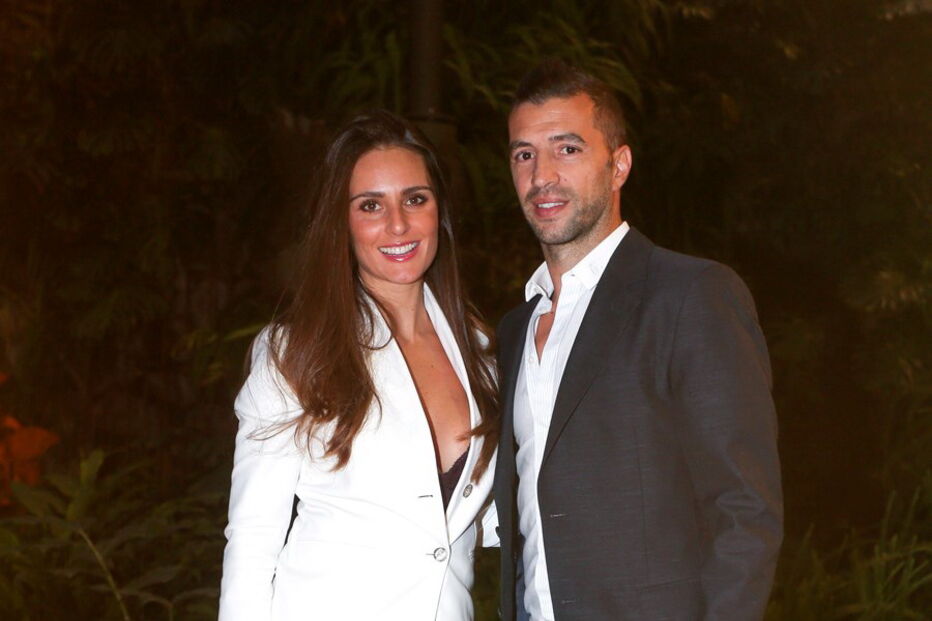 Vanessa Rebelo com o ex-futebolista Simão Sabrosa  