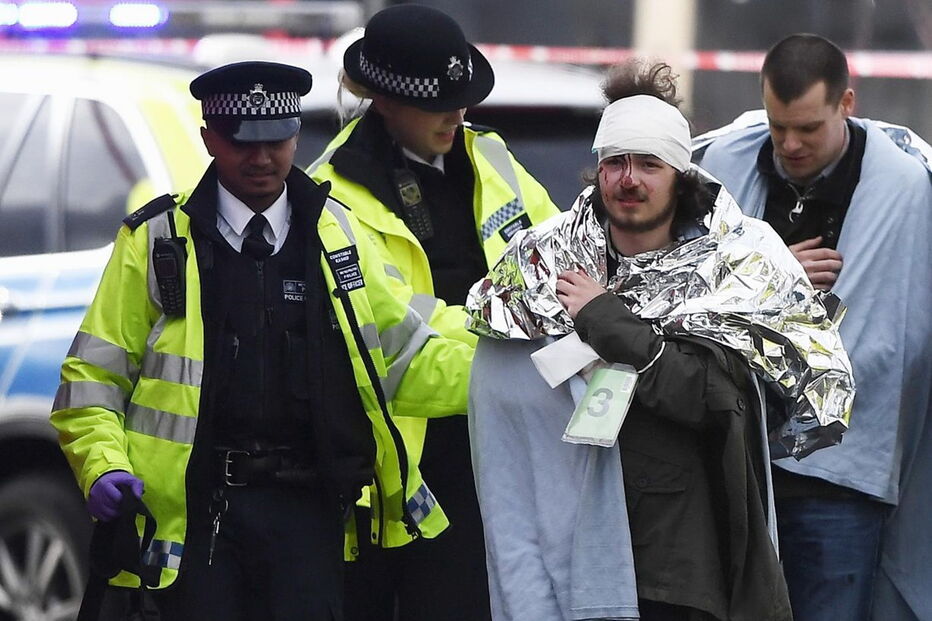 O socorro às vítimas do atentado em Londres