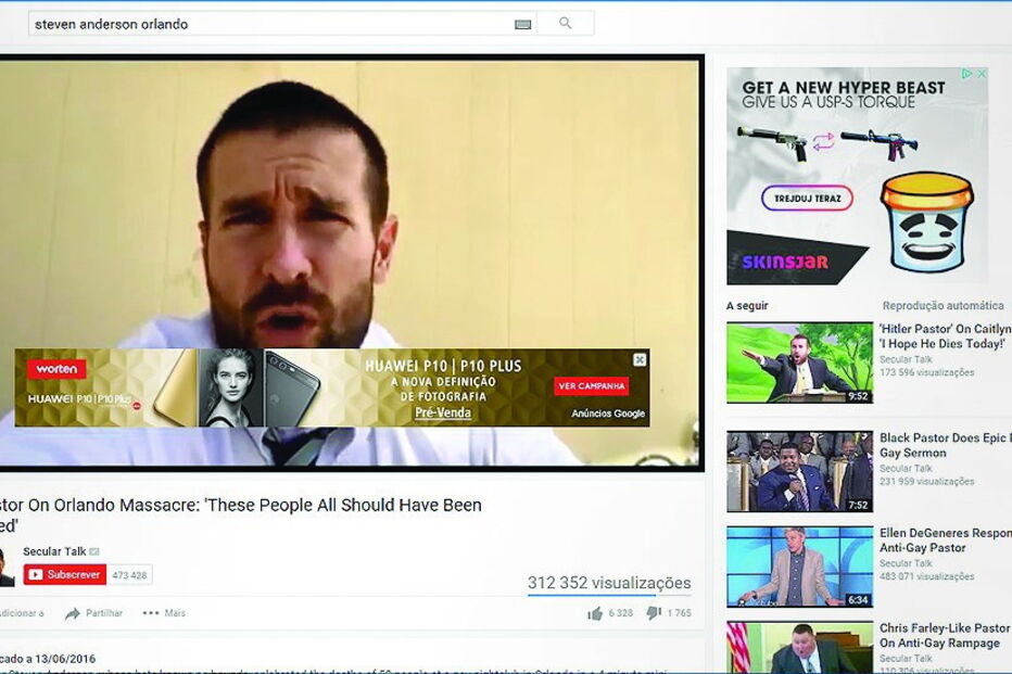 Grandes marcas desconheciam que Google canalizava anúncios para vídeos com mensagens de ódio