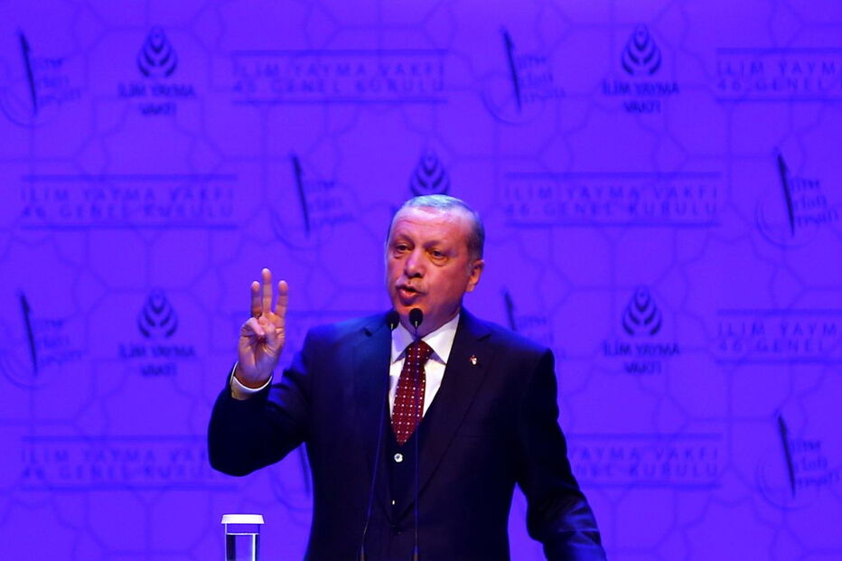 O Presidente turco, Recep Tayyip Erdogan