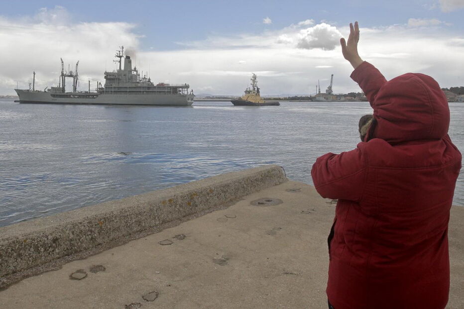  Partida do navio NRP Bérrio da Marinha Portuguesa para participar na missão 