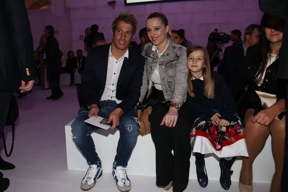Fábio Coentrão e Andreia assistiram aos desfiles do último dia do Portugal Fashion