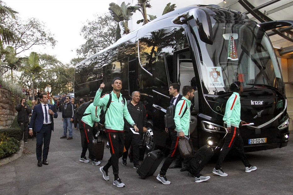 Seleção nacional recebida na Madeira