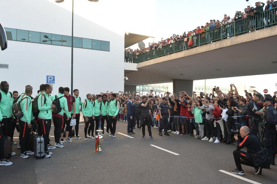 Seleção nacional recebida na Madeira