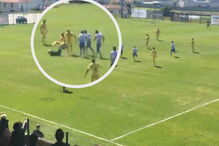 Jogador da equipa de Macaco agride árbitro durante jogo