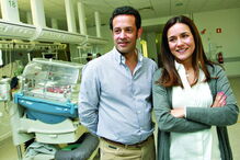 Os pais, Mário Cardoso e Joana Macedo, elogiam todo o pessoal do hospital 