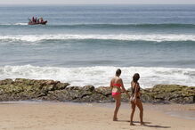 praia, primavera, abril, banho, portugueses, bom tempo, temperaturas, calor, verão