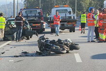 A1, Carvalhos, Bombeiros Voluntários dos Carvalhos, acidente, Vila Nova de Gaia, Comando Distrital de Operações e Socorro
