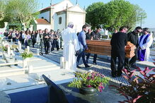Funeral de uma das vítimas da explosão em Lamego decorreu ontem à tarde em Veiros, Estarreja 