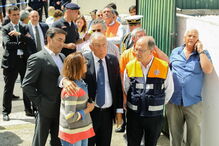 Marcelo Rebelo de Sousa no local do acidente com avião em Tires