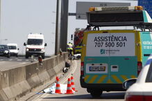 Um morto e quatro feridos em choque em cadeia no IC19