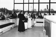 Madre Teresa de Calcutá no Santuário de Fátima, em 1987