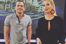 Cristina Ferreira e Pedro Teixeira no programa ‘Apanha se Puderes’