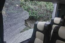 arcozelo, autocarro, apedrejado, maia, adeptos, tochas, pedras