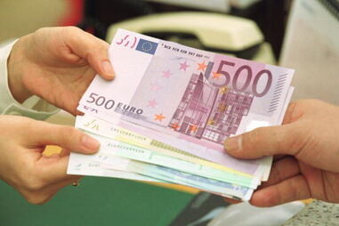 Fisco, dinheiro, notas, euros