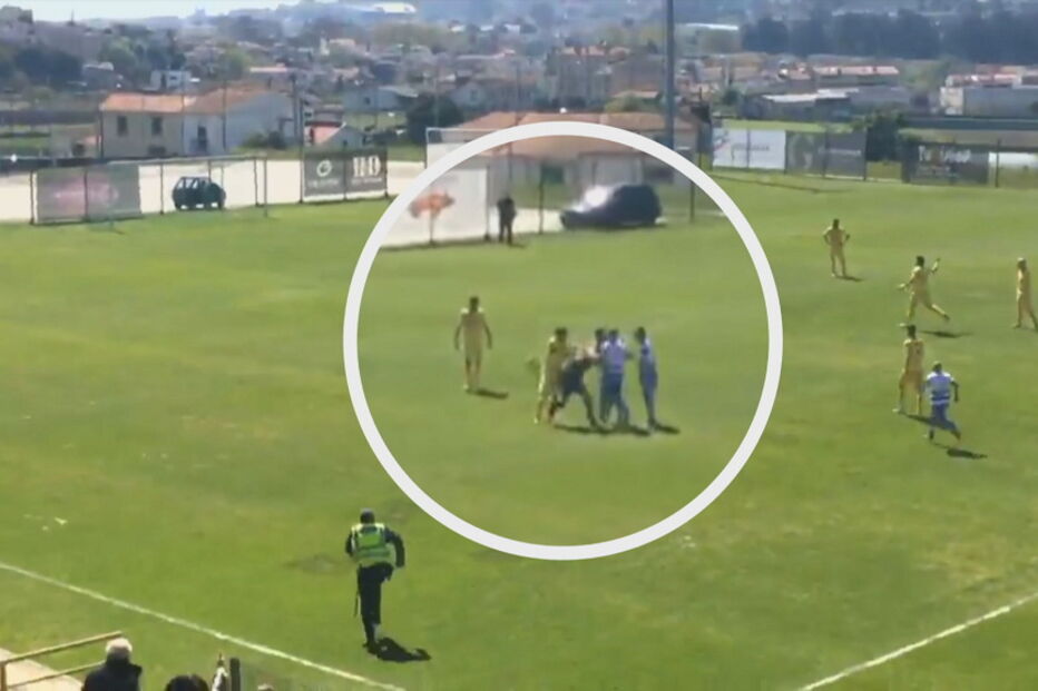 Jogador da equipa de Macaco agride árbitro durante jogo